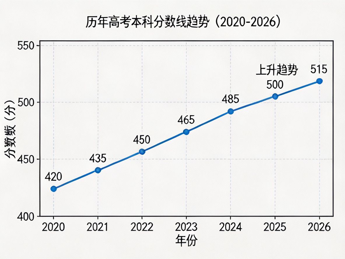 历年高考分数线趋势